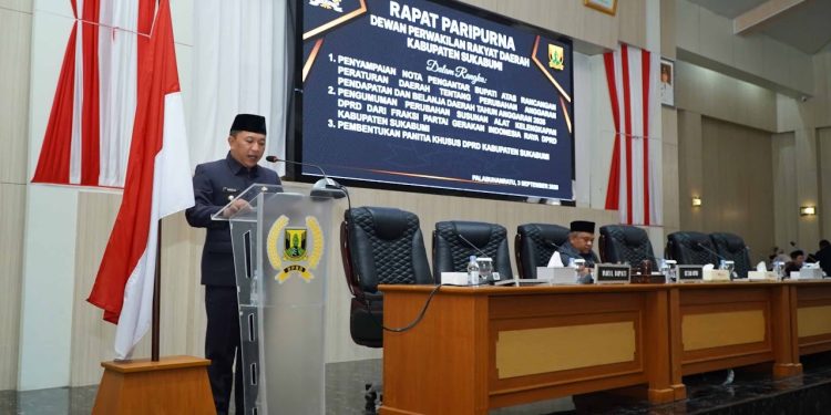 DPRD Sukabumi Gelar Paripurna, Bahas Perubahan APBD 2026 hingga Susunan AKD Baru
