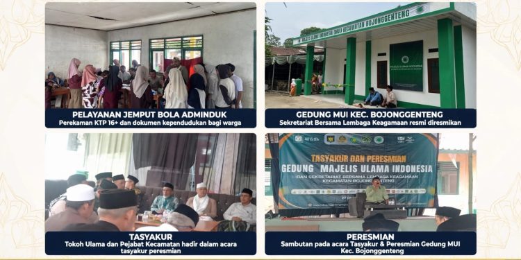 Di Sela Peresmian Gedung MUI Bojonggenteng, Dukcapil Cicurug Hadirkan Layanan Adminduk Jemput Bola