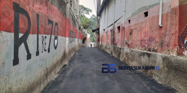 Sepanjang 350 Meter Persegi, Jalan Lingkungan arah Kampung Nyangkowek Telah Diperbaiki